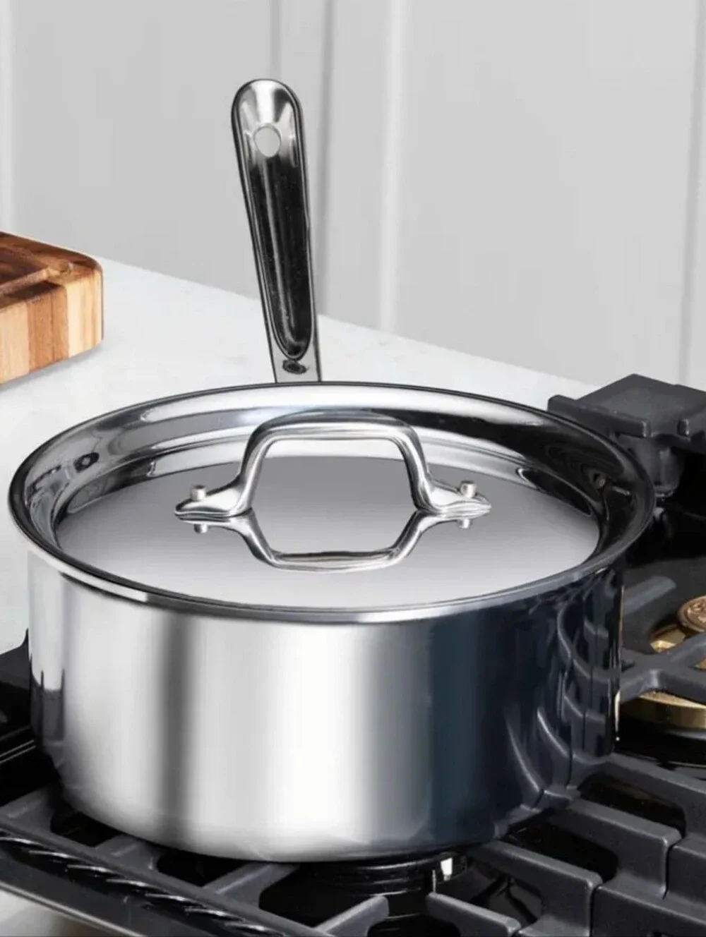 All-Clad D3 Stainless Steel 2QT Saucepan w/Lid